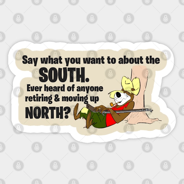 Southern Retirement Sticker by MonkeyKing